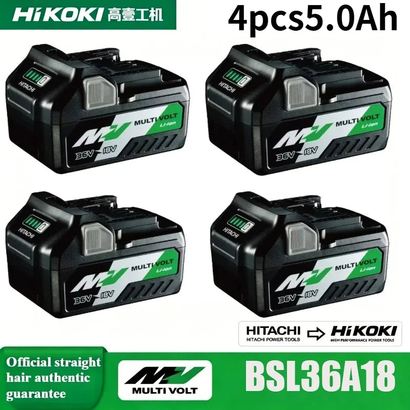 Hitachi HiKOKI 18V/36V 5.0Ah Lithium Battery BSL1840 BSL1850 Fit DS18DSL C18DSL High Power Long Runtime Power Tool Battery