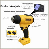 Dewalt Cordless Brushless Heat Gun 300W DCE530 High Power Welding Thermal Blower Heat Shrink Wrapping Tool For Dewalt Battery