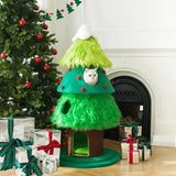 New Christmas Cat Tree Sisal Cat Houses Multifunction Cat Climbing Frame Kitten Playing Toy