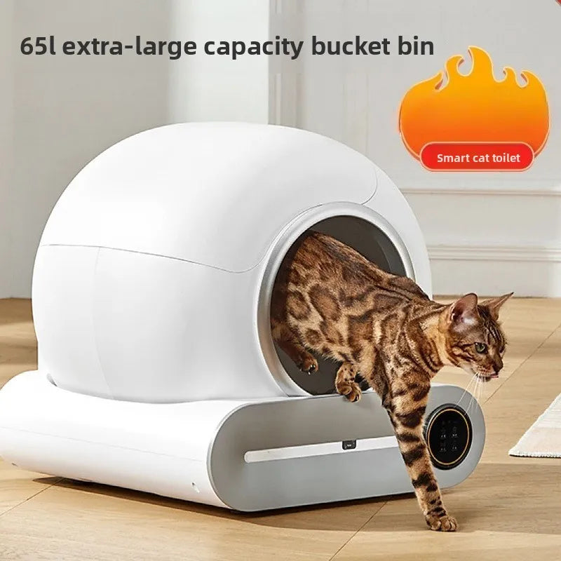 Intelligent cat litter box, automatic cleaning cat litter box, automatic cat litter scoop, electric large cat litter box