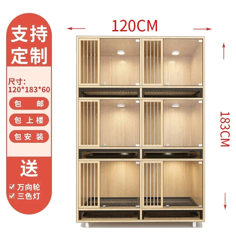 Cat Cage Cat Villa Cat Nest Cattery Pet Display Cabinet Delivery Room Pet Shop