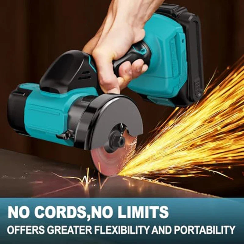 Makita  3 Inch Cordless Electric Angle Grinder 19500RPM Cut Off Tool Tile Cutter for Wood Tile Plastic Tool For 18V Battery