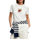 CH Women's clothing-women's cotton embroidered- casual basic T-shirt- street style-summer fashion-comfortable and breathable top