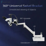 Dental Microscope With Camera Continuous Zoom Dental Root Canal Microscope With LED Light Clip On Chair Table Dental Equipment