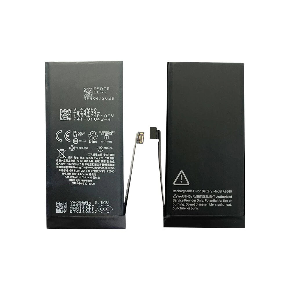 5Pcs/lot Diagnostic Battery For iPhone 12 to 15PM High Capacity Battery Shows Genuine Part No Need Older BMS No Pop Up Message