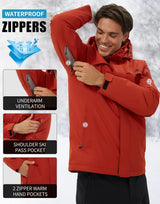 Pioneer Camp Men's Waterproof Ski Jacket Insulated Snowboard Winter Coat