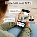 ARPHA Smart Lock D289H Smart WiFi Keyless Door Lock with Camera 5 in 1 Camera Fingerprint Entry App-Controlled Auto-Lock System