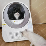 TTSmart Cat Litter Box Fully Enclosed Automatic Cleaning Cat Bedpan Electric Cat Toilet Oversize Odor Splash Proof Cats Litter B