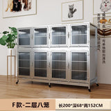 Stainless steel dog cage bold multi-layer pet display cage small dog outdoor display cabinet pet store foster cage