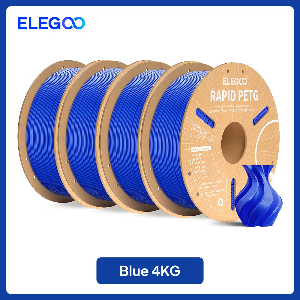 ELEGOO 4KG/5KG/10KG 1.75mm Rapid PETG Filament