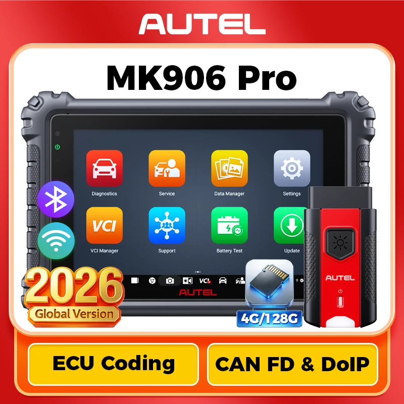 Autel MaxiCOM MK906 Pro MK906PRO Diagnostic Scanner Advanced ECU Coding Diagnostic Tool OBD2 Scanner PK MaxiSys MK906BT MS906