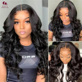 Beautyforever 3D Body Wave 13x4 7x5 Bye KNOTS Glueless Wig Human Hair Ready to Wear Drawstring Human Hair Wig Fits All Size Head