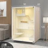 Solid Wood Cages Super Large Cat Villa Double-storey Cat Cage House Home Luxury Nest Cat Cabinet Indoor Pet  House