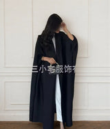 Women's Fold Miyake Pleated Abaya Long Sleeve Print Foldable Collar Robe Cardigan Coat New Winter Fashion Original Design 2026
