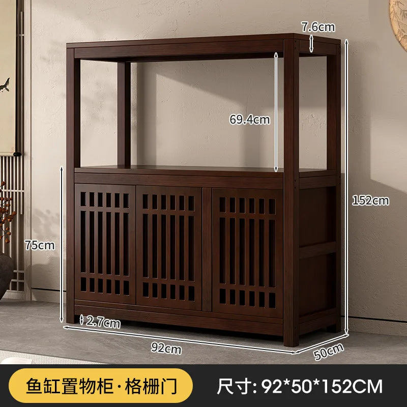 Fish tank rack integrated large living room dedicated multi-layer floor storage