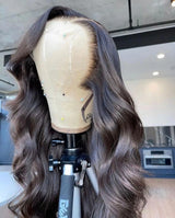250 Density 40 42 Inch Body Wave Human Hair 13x4 HD Transparent Lace