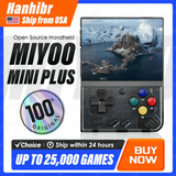 MIYOO Mini Plus Portable Retro Handheld Game Console V2 Mini+ IPS Screen Classic Video Game Console Linux System Children's Gift