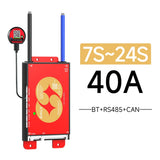 Daly Smart BMS 4S 7S 8S 24S 16S 17S 4S 40A 60A 100A 150A 1A Active Balance BMS for lifepo4 with wifi 4.3 LCD Built-in bt Li-Ion