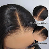 Ready to Wear 4x6 5x5 Pre Cut HD Lace Closure Glueless Wigs Human Hair Pre Plucked 36 Inch Brazilian Body Wave Lace Frontal Wigs