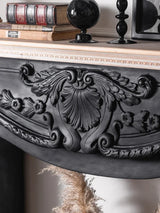 French retro fireplace decorative living room against the wall simulation finished fireplace rack solid wood porch antique
