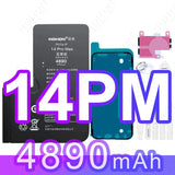 NOHON High Capacity Battery for iPhone 12 Pro Max 13 Mini 14 Plus 15 16 0 Cycle Replacement Li-ion Polymer Bateria with Tools