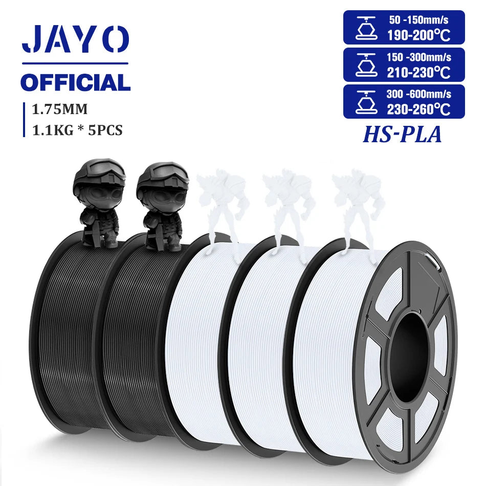 JAYO High Speed PLA Filament 5.5KG PLA 3D Filament For FDM 3D Printer Neatly Wound PLA 3D Printing Materials 100% No Bubble