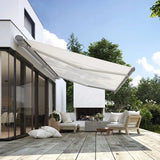 Motorized Waterproof Automatic Retractable Sun Shade Canopy Rain Proof Remote Control Full Cassette Awning for Outdoor Cafe