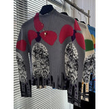 Miyake Pleated T-Shirt Plisse Unique Printed Long-Sleeve Pleats Top Spring/Summer 2026 Slightly High-Necked Fitted Fold T-Shirt