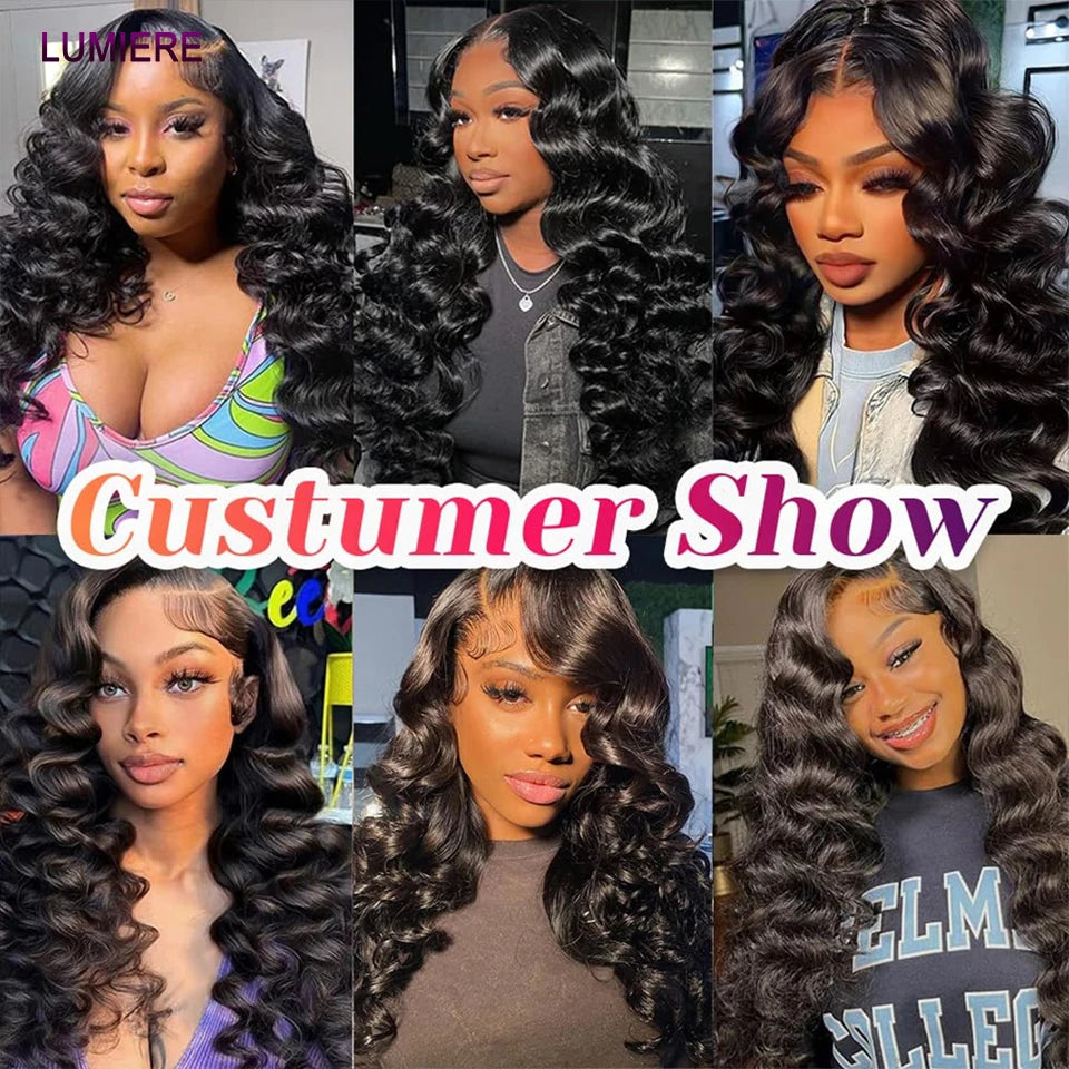 Loose Deep Wave Bundles Virgin Raw Brazilian Human Hair Weave 1/3/4 Bundle Deals Hair Extension Double Weft Wholeasle 30"