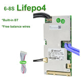 JBD Smart BMS 6S 8S 10S 12S 14S 15S 16S 18S 20S 21S 22S Li-ion BMS Lifepo4 100A 80A 50A 40A 24V 36V 48V 60V Built-in BT With NTC