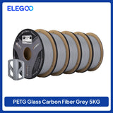 ELEGOO Glass Fiber PETG-GF Filament 1.75mm Gray White Black 1KG/2KG/5KG/10KG For US EU