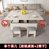 Multifunctional coffee table folding lifting dining table household small apartment dining table living room simple storage tabl