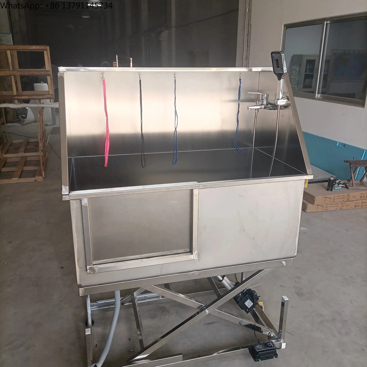 Eco-Friendly Stainless Steel Pet Grooming Tubs Salon Use for Dogs