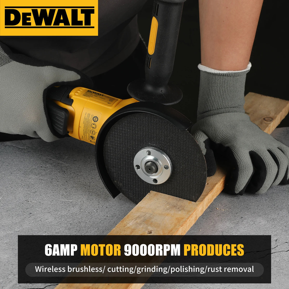 DEWALT DCG416 Multifunctional Angle Grinder M14 Spindle 9000RPM 800W Cordless Cutting Grinding Equipment