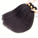 Peruvian Human Hair Bundles Kinky Straight Raw 3 4 Bundles 28 30 Inch Virgin Hair Extension For Women Sew In Quick Weave Bundle