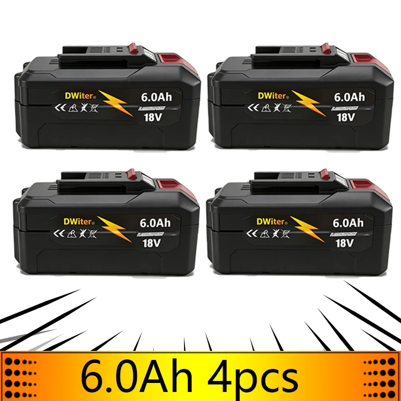 good New 18V 9000mAh Lithium-ion Rechargeable Battery 4511481 for Einhell 18-Volt Power X-Change Cordless Power Tools, Ozito