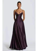Elegant Scarf Collar Sling Women Summer Dress Solid Sleeveless Off-shoulder Slim Maxi Dresses 2026 Lady Chic Evening Party Gown