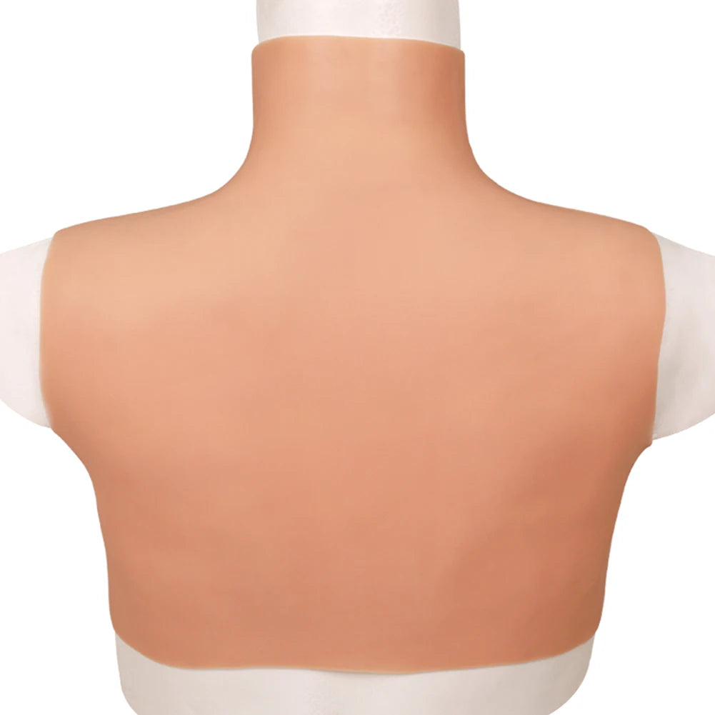 Thin Silicone Fake Boobs Breast Forms Breastplate for Cosplay Dragqueen Crossdressing Crossdresser