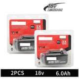 2025 for Makita BL1860 BL1850B BL1850 BL1840 BL1830 Screwdriver Battery & Charger 18v Replacement Power Tool Batteries.