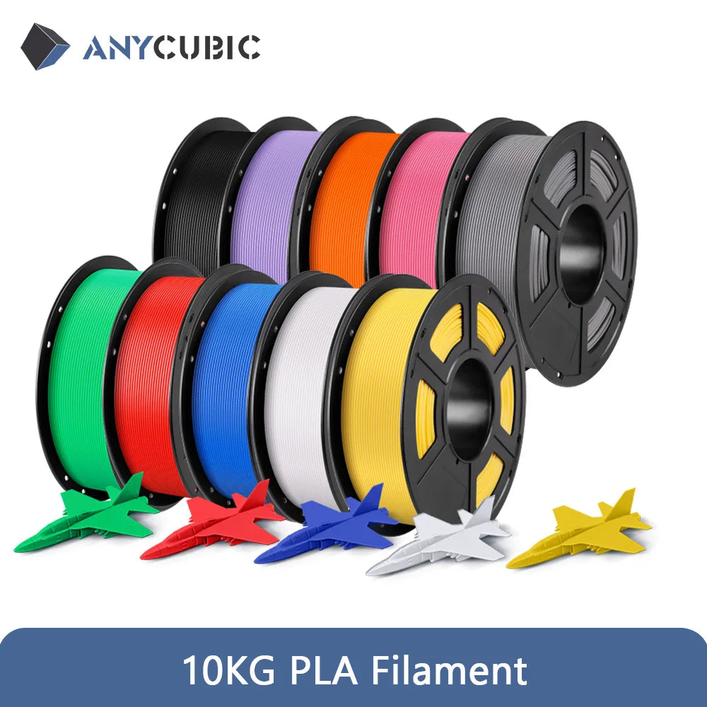 10Kg/lot ANYCUBIC 1.75mm Plastic PLA Filament For FDM 3D Printer Consumables 3D Printing Material For Kobra 2 Neo Max