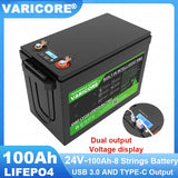 VariCore 12V/12.8v 340Ah 360Ah 180Ah 120Ah 100Ah 4s LiFePO4 Battery Lithium Iron Phosphate Batteries for RV Golf Cart Tax Free