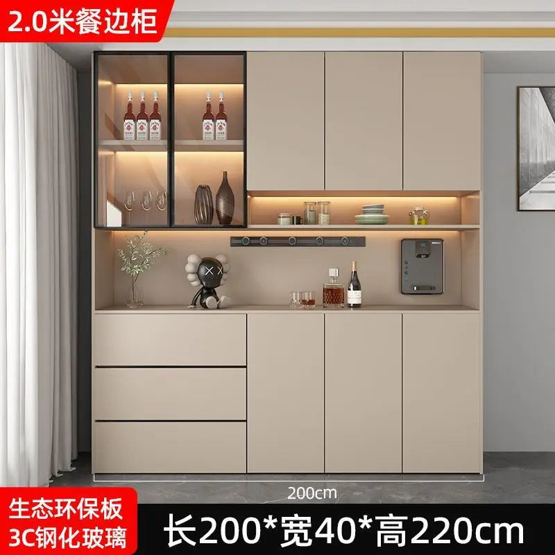 Solid wood wine  high cabinet, locker, integrated entrance cabinet against the wall,