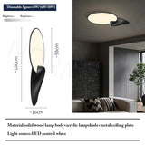 Modern New Chinese Style Led Ceiling Light Living Room Bedroom Master Light Wabi-Sabi Style Antique Solid Wood Home Appliance