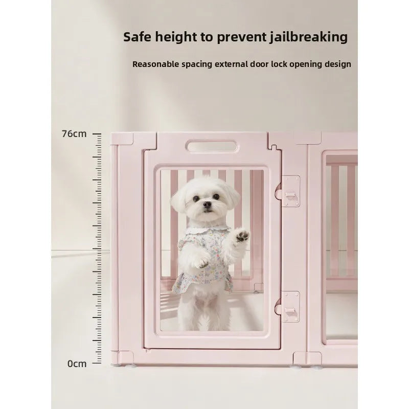 Pet enclosure, pink dog cage, medium and small  new dog cage