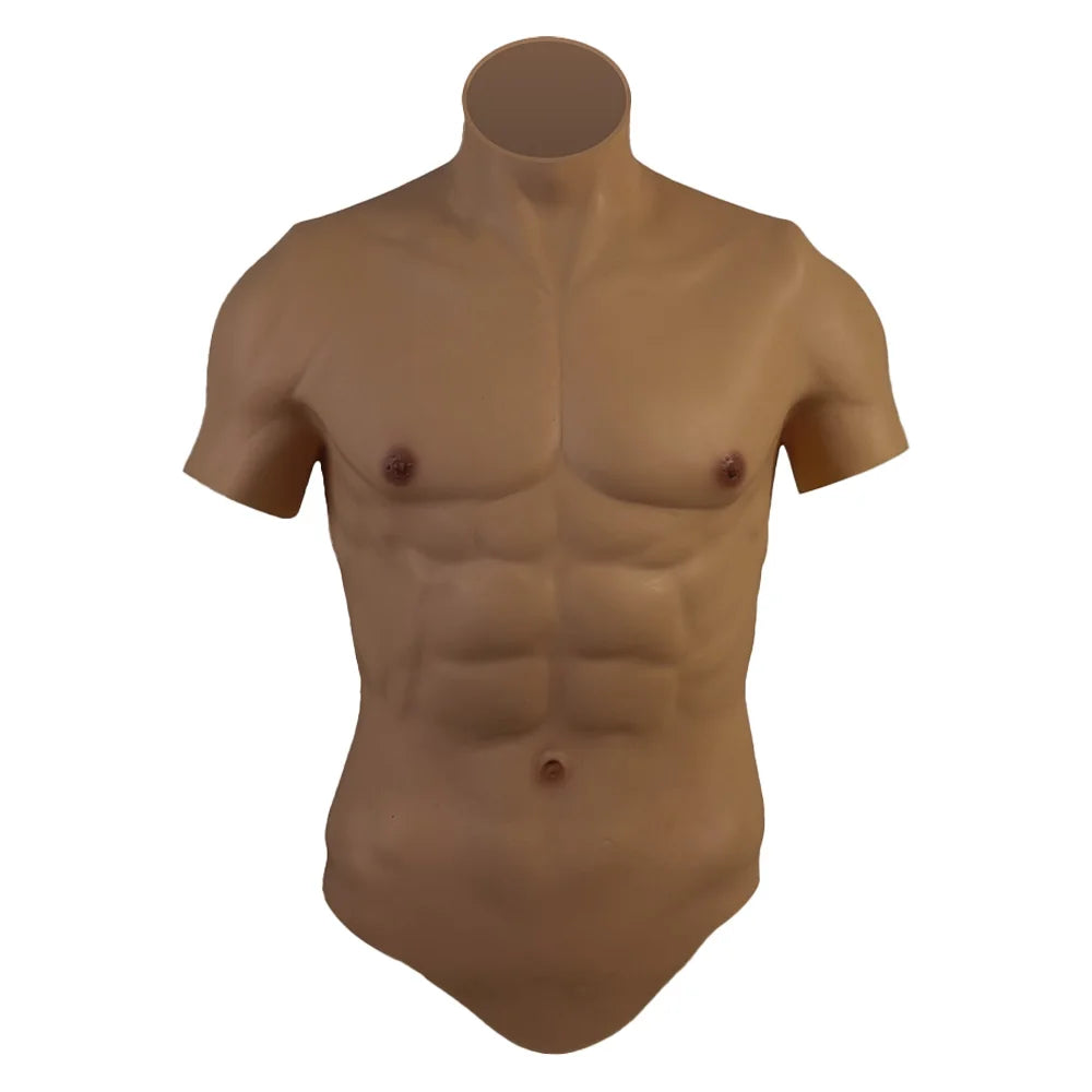 Silicone Muscle Chest Realistic Male Chest Vest Abdominal Muscle Simulation Skin Silicone Soft