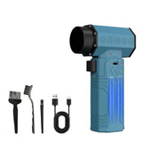 450000RPM Air Blower Powerful  Mini Turbo Fan Jet 10000mAh 600g Thrust 70m/s Wind Brushless Duster leaf Removal Dryer keyboard