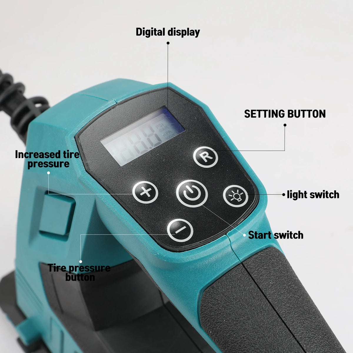 Makita DYS59 (No Battery) Automatic Cordless Inflator Electric Air Pump Car Tire Handheld Air Compressor For Makita 18V Battery
