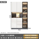 Customized sideboards, high cabinets, light luxury, modern living room storage cabinets, wine cabinets, integrated wall-walled