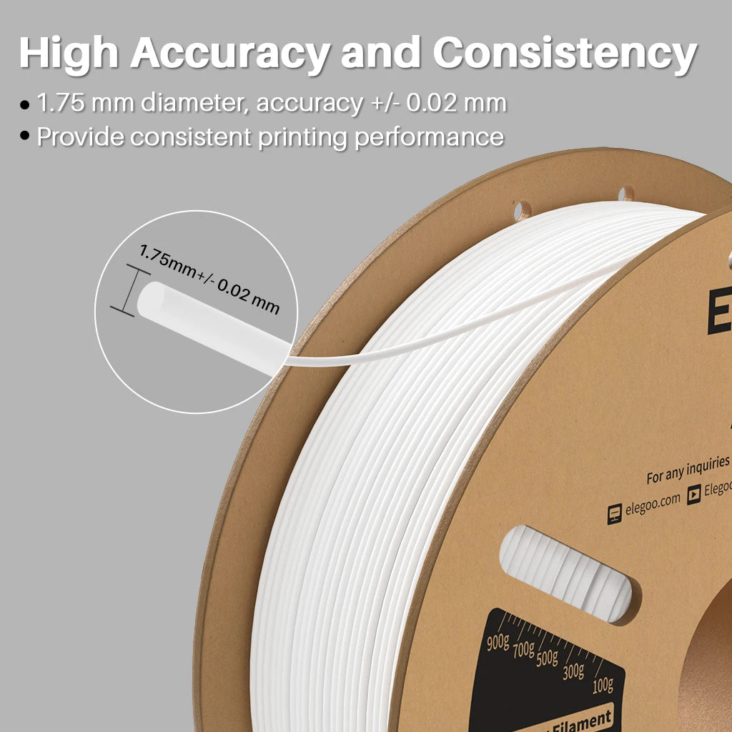 ELEGOO ASA Filament 1.75mm 1KG 3D Printer Filament perfect ASA Elegoo Filament for 3D Printer