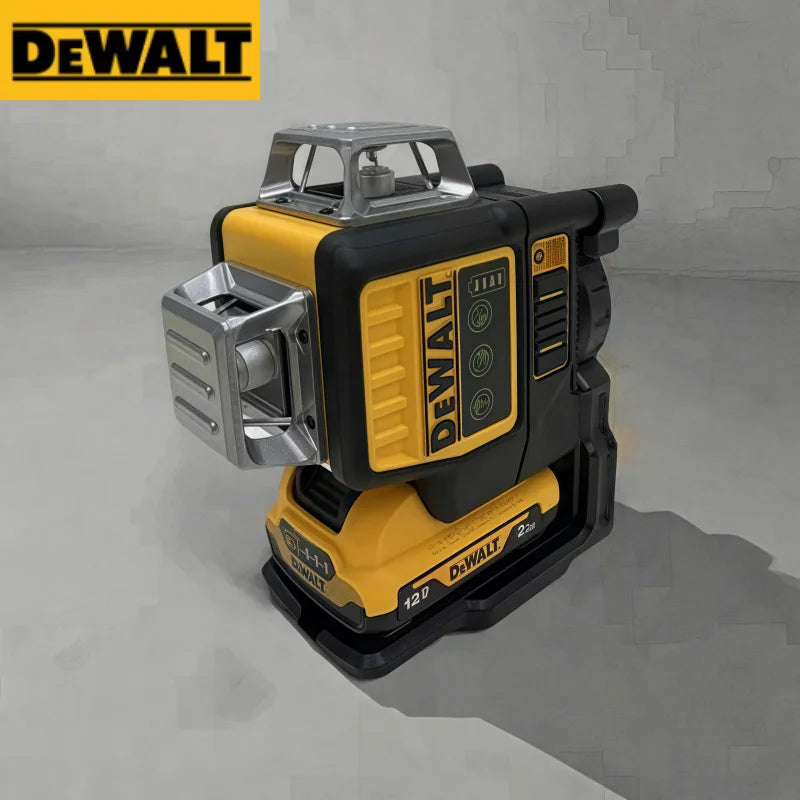 DEWALT 089 12-Line 3-Side 360° Green Laser Level 12V for Outdoor Construction Strong Light Absorption Fixation